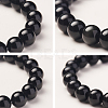 SUNNYCLUE Natural Black Agate Round Beads Stretch Bracelets BJEW-PH0001-10mm-01-4