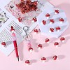 20Pcs Mushroom Silicone Focal Beads JX901B-4