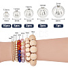 20Pcs 5 Style Fancy Cut Faceted Round 925 Sterling Silver Beads STER-PH0001-69-2