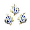 Ocean Themed Hand Painted Ceramic Porcelain Pendants PR-CBA0027-05G-2