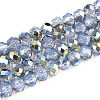 Electroplate Glass Beads Strands X-EGLA-A034-J4mm-S07-1