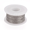 Tarnish Resistant 304 Stainless Steel Cable Chains CHS-D005-02P-3