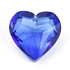 K9 Glass Rhinestone Pendants GLAA-Q087-07-2