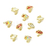 9Pcs 3 Colors Brass Enamel Charms KK-CJ0014-16-8