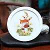 DIY Mushroom Pattern Embroidery Starter Kits LS-DIY-L068-01C-1