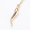 304 Stainless Steel Pendant Necklaces X-NJEW-P224-10G-2