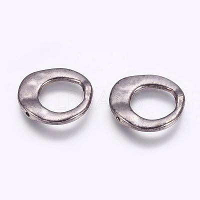 Tibetan Style Irregular Ring Bead Frames K081Z052-1