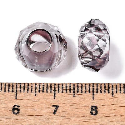 Two Tone Glass European Beads GDA009-3-1