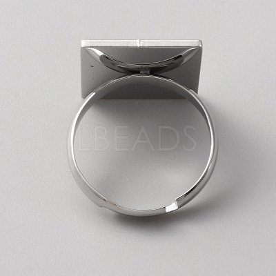 Stainless Steel Tarot Card Adjustable Ring for Women RJEW-WH0001-018P-06-1