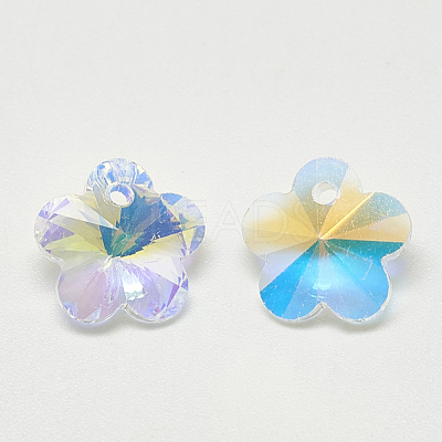 K9 Glass Rhinestone Charms RGLA-T075-10mm-001AB-1