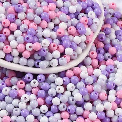 Opaque Acrylic Beads OACR-H118-07B-03-1