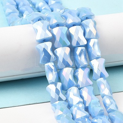 AB Color Plate Glass Beads Strands EGLA-P051-06A-B06-1