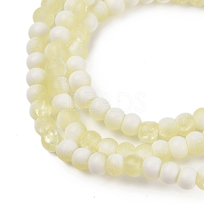 Frosted Crackle Glass Beads X1-GLAA-U001-4mm-M11-1