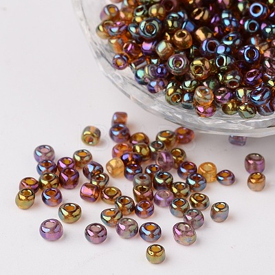 (Repacking Service Available) Round Glass Seed Beads SEED-C016-3mm-176-1