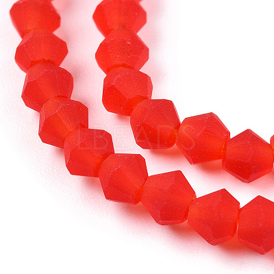 Imitate Austrian Crystal Frosted Glass Beads Strands EGLA-A039-T3mm-MD14-1