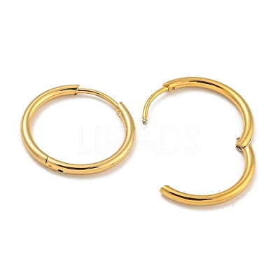 PVD Vacuum Plating 304 Stainless Steel Huggie Hoop Earrings for Women EJEW-F280-07E-G-1