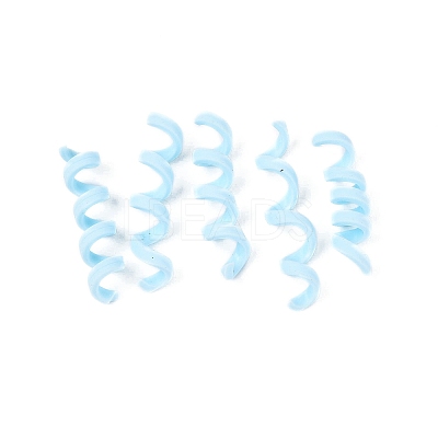 Handmade Polymer Clay Spiral Beads FIND-Q122-01G-1