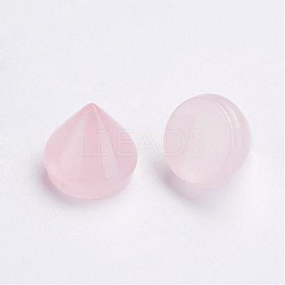Natural Rose Quartz Cabochons G-P287-B06-1