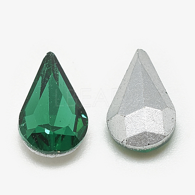 Pointed Back Glass Rhinestone Cabochons RGLA-T082-5x8mm-15-1