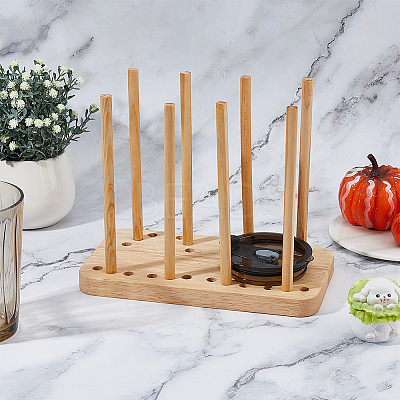 Wood Adjustable Cup Lid Holder ODIS-WH0043-88-1