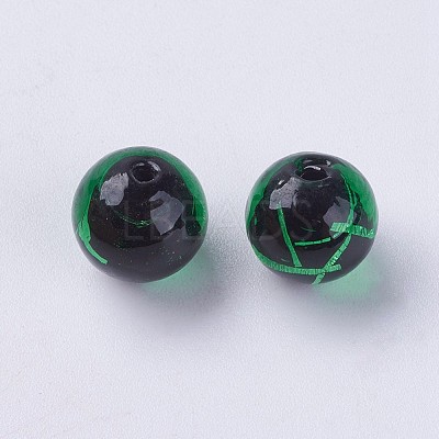Handmade Silver Foil Lampwork Beads LAMP-J089-Q08-1