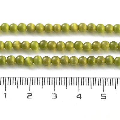 Cat Eye Beads Strands CE-F022-4mm-04-1