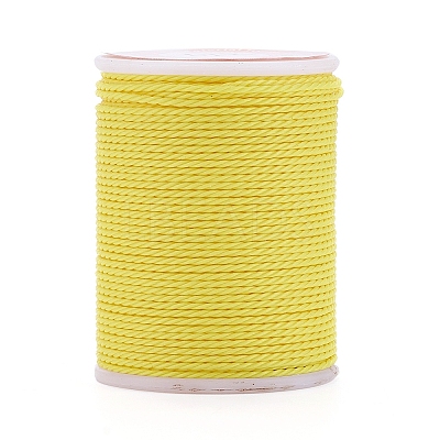 Round Waxed Polyester Cord X-YC-G006-01-1.0mm-04-1
