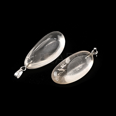Natural Quartz Crystal Pendants G-S390-01B-P-1