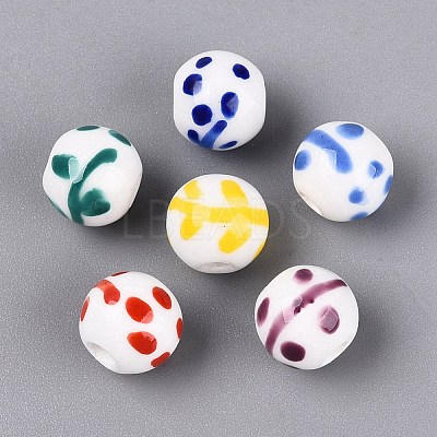 Handmade Porcelain Beads PORC-N012-12-1