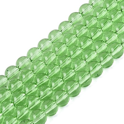 Transparent Glass Beads Strands GLAA-T032-T6mm-26-1