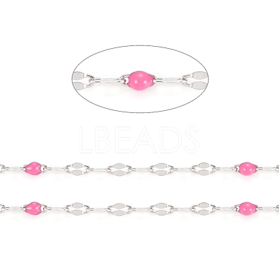 Handmade 304 Stainless Steel Dapped Chains CHS-D026-16N-P-1