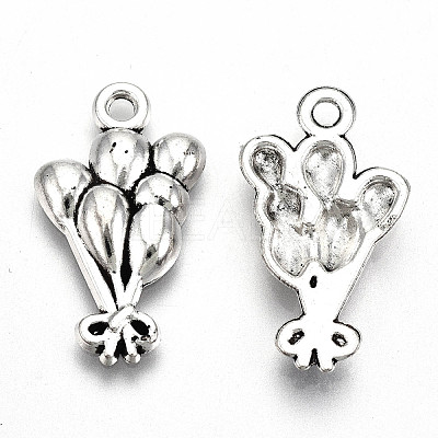Tibetan Style Alloy Pendants X-TIBE-S323-069AS-RS-1