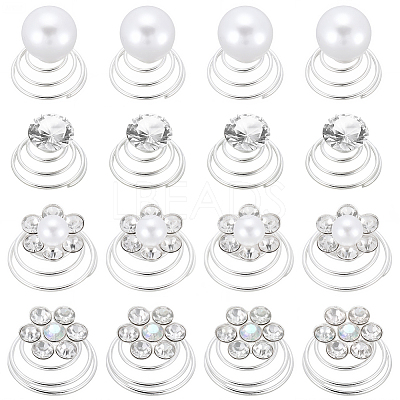 Spiral Hair Pin Coil Iron Hair Accessories OHAR-SP0001-12A-1