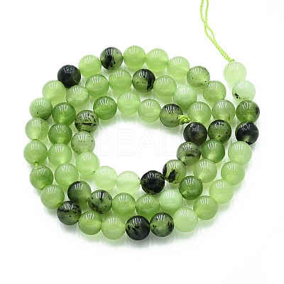 Natural Quartz Beads Strands G-N355-6mm-02-1