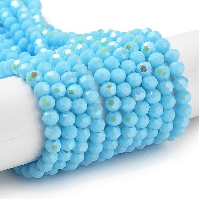 Opaque Glass Beads Strands EGLA-A035-P4mm-L08-1