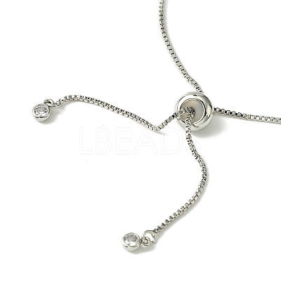 Natural Shell Charms Slider Bracelet BJEW-TA00365-02-1