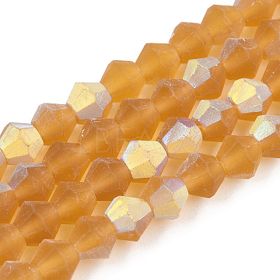 Imitate Austrian Crystal Bicone Frosted Glass Beads Strands LS-EGLA-A039-T2mm-MB28-1