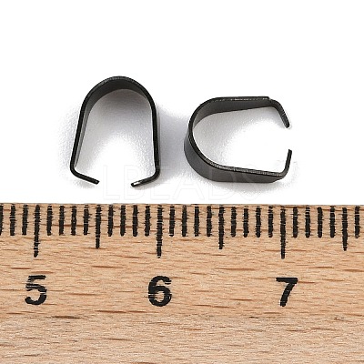 304 Stainless Steel Snap On Bails STAS-C135-01B-EB-1