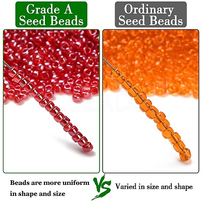 12/0 FGB Grade A Round Glass Seed Beads X-SEED-Q011-F508-1