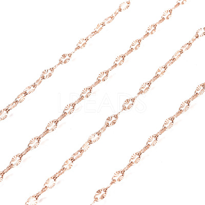 Ion Plating(IP) 304 Stainless Steel Textured Dapped Chains CHS-D004-02RG-1