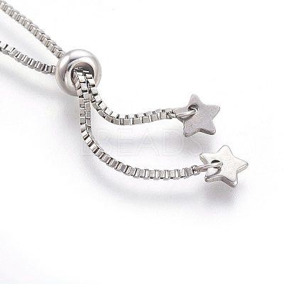 Tarnish Resistant 304 Stainless Steel Slider Bracelets BJEW-JB04044-09-1