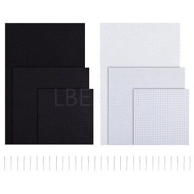 Cross Stitch Canvas Fabric Embroidery Cloth Fabric DIY-NB0004-06-1
