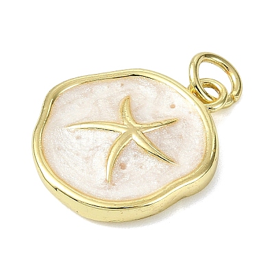 Ocean Theme Brass Enamel Pendants LS-KK-H270-06G-06-1