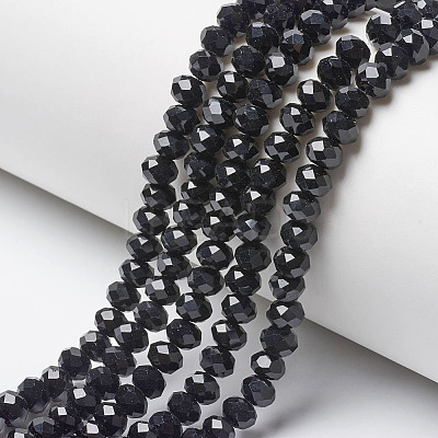 Opaque Solid Color Imitation Jade Glass Beads Strands EGLA-A044-P3mm-D18-1