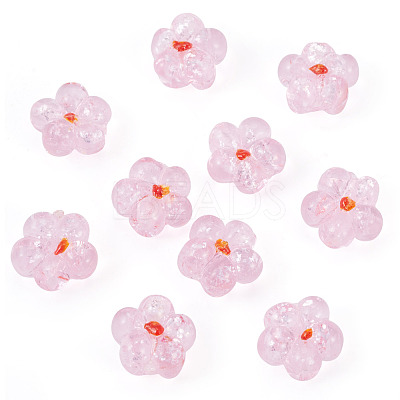 10Pcs Transparent Handmade Bumpy Lampwork Beads LAMP-TADJ0001-48E-1