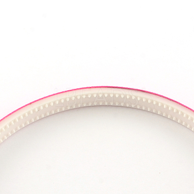 Plain Headwear Hair Accessories Plastic Hair Band Findings OHAR-S187-M-1