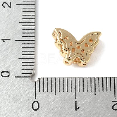 Brass Micro Pave Cubic Zirconia Beads X-KK-A253-10G-1