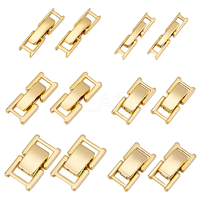 6 Style Brass Watch Band Clasps KK-PH0013-20-1