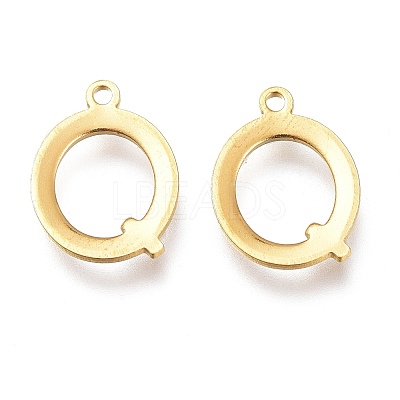 PVD Vacuum Plating  304 Stainless Steel Charms STAS-H112-Q-G-1