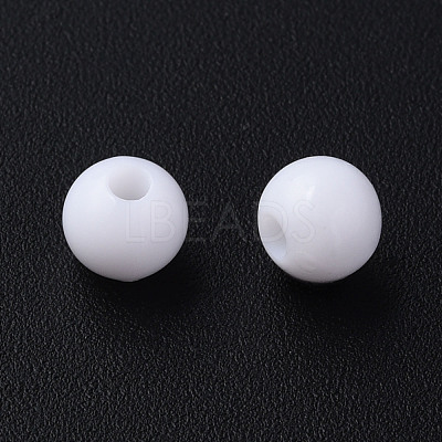 Opaque Acrylic Beads MACR-S370-C6mm-01-1